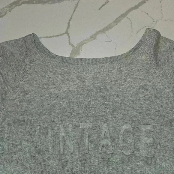 Weatherproof Vintage Mens 100% Cotton Sweater Sweatshirt Gray Size Large - Picture 4 of 7